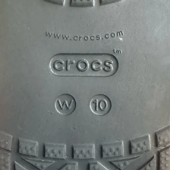 Crocs Crocband Flip Flops Womens Size 10 Sandals Graphite Black Waterproof Thong - Picture 2 of 12